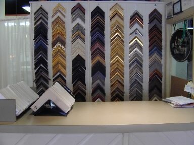A small sample of the framing materials available.